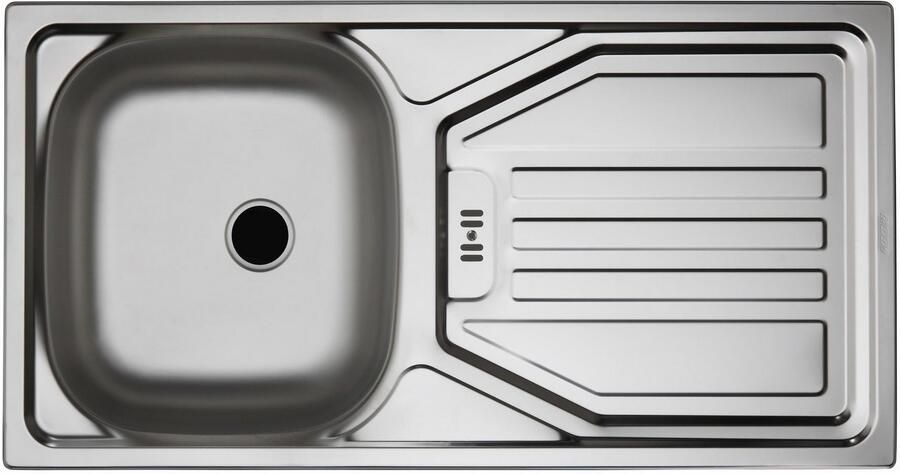 OPTIFIT Gootsteenkast Odense Totale breedte 110 cm met deur voet voor integreerbare vaatwasser