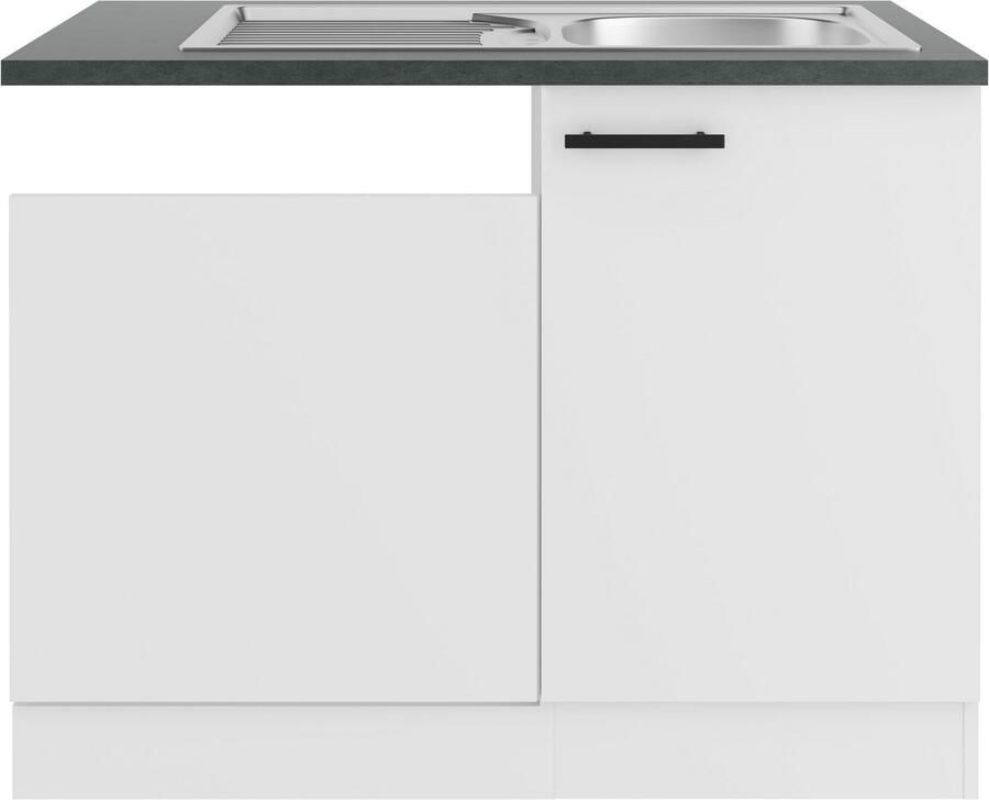 OPTIFIT Gootsteenkast Palma Breedte 110 cm geschikt voor gedeeltelijk geïntegreerde vaatwassers