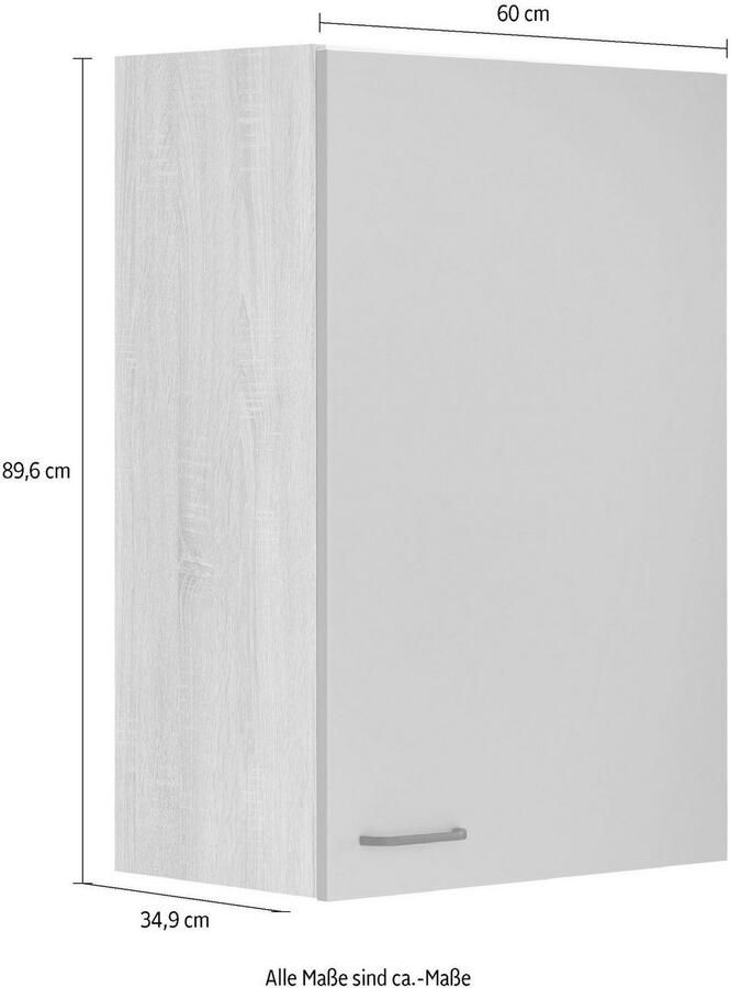 OPTIFIT Hangend kastje Elga met soft-closefunctie en metalen greep breedte 60 cm