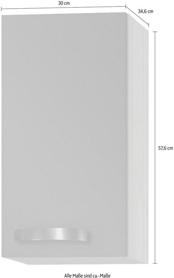 OPTIFIT Hangend kastje Faro met metalen greep breedte 30 cm