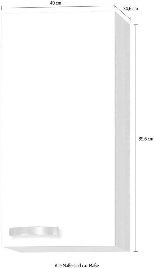 OPTIFIT Hangend kastje Faro met metalen greep breedte 40 cm