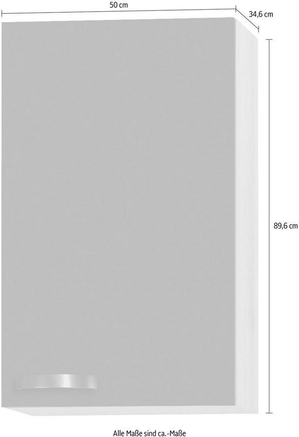 OPTIFIT Hangend kastje Faro met metalen greep breedte 50 cm