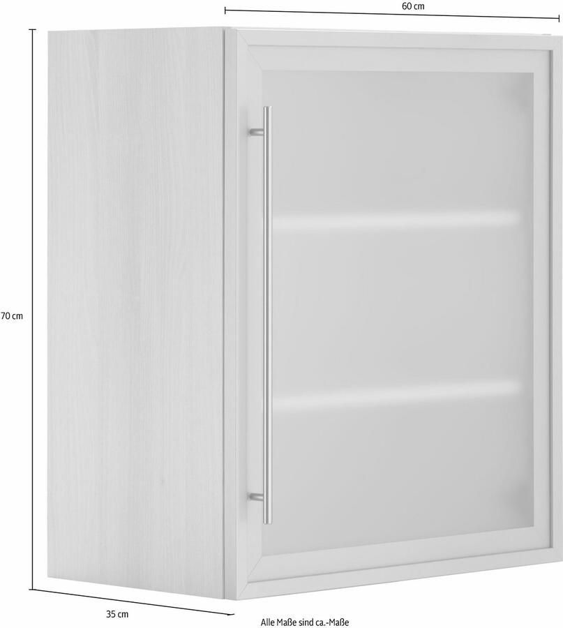 OPTIFIT Hangend kastje met glasdeur breedte 60 cm