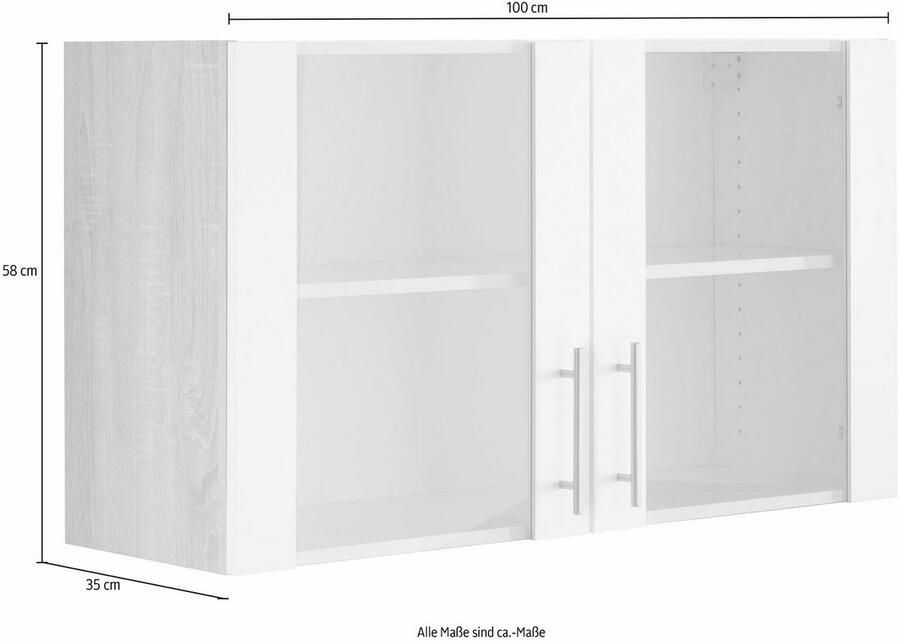 OPTIFIT Hangend kastje met glasdeur Kalmar breedte 100 cm