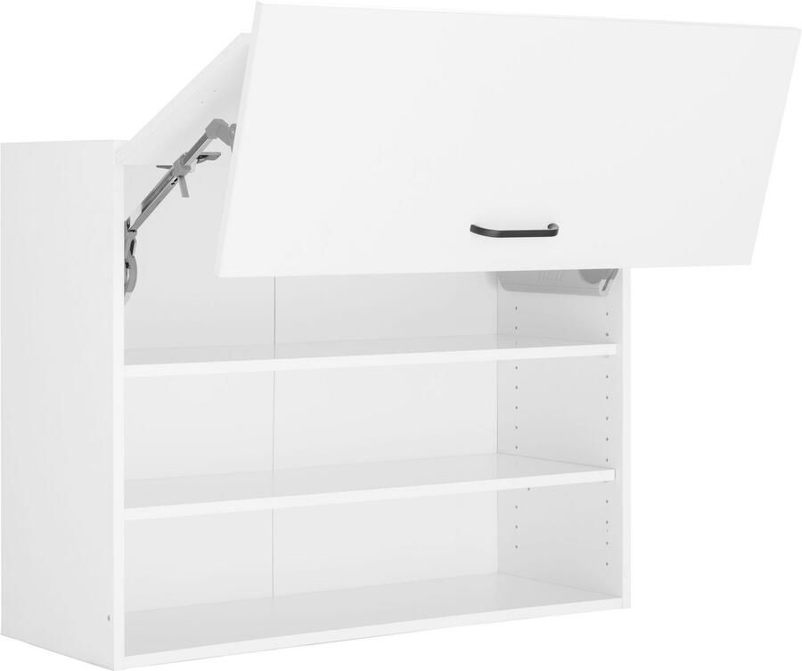OPTIFIT Hangend kastje met vouwklep Elga met soft-closefunctie en metalen grepen breedte 90 cm