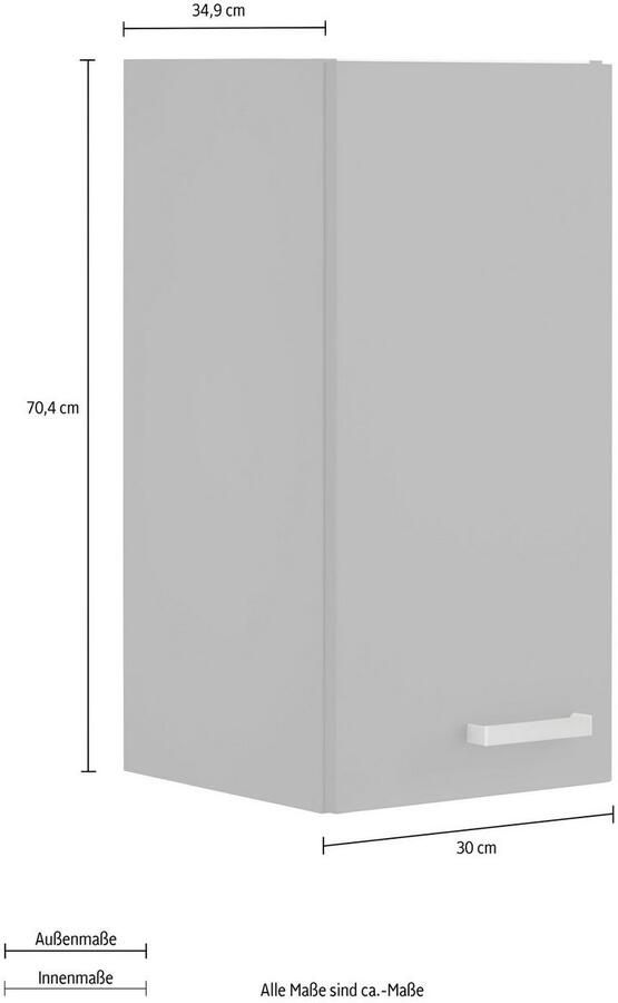 OPTIFIT Hangend kastje Parma Breedte 30 cm