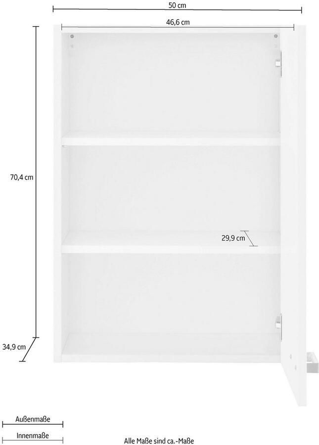 OPTIFIT Hangend kastje Parma Breedte 50 cm