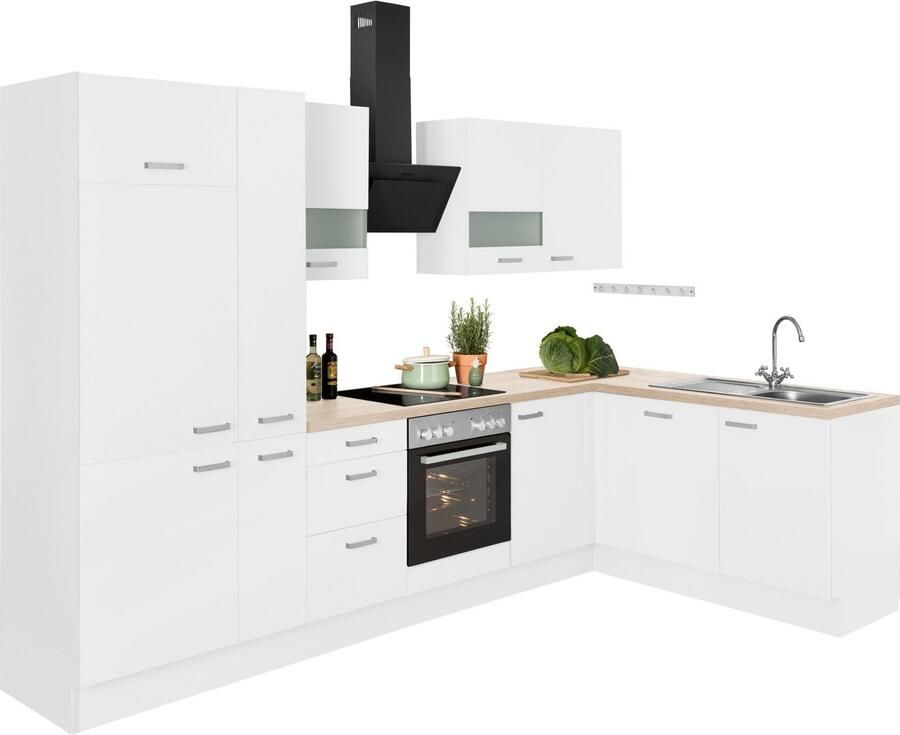 OPTIFIT Hoekkeuken Parma zonder elektrische apparaten breedte 315 x 175 cm