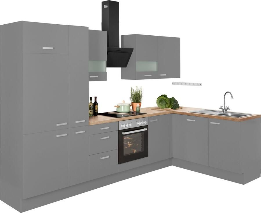 OPTIFIT Hoekkeuken Parma zonder elektrische apparaten breedte 315 x 175 cm