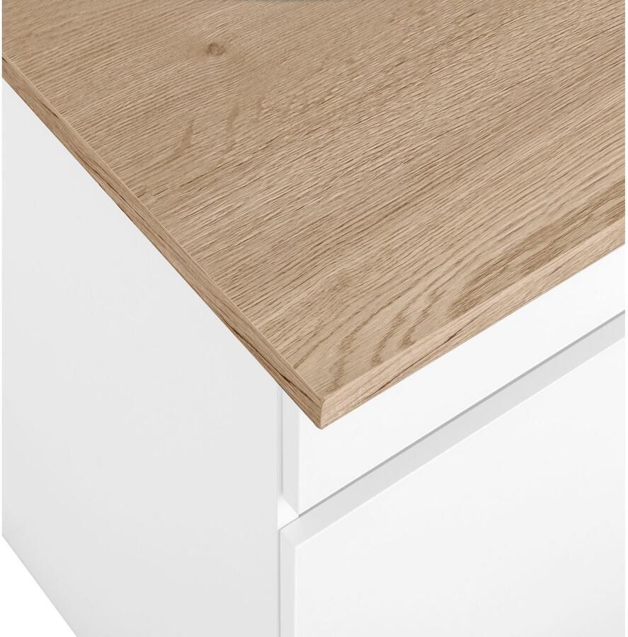 OPTIFIT Hoekkeuken Roth Afmetingen 210x175 cm naar keuze met elektrische apparaten push-to-open-functie