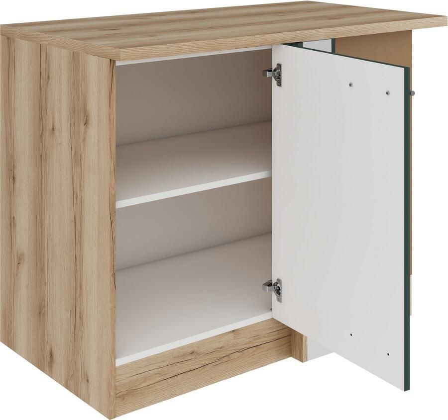 OPTIFIT Hoekonderkast Bella Breedte 100 cm voor verdere inrichting met een vaatwasser