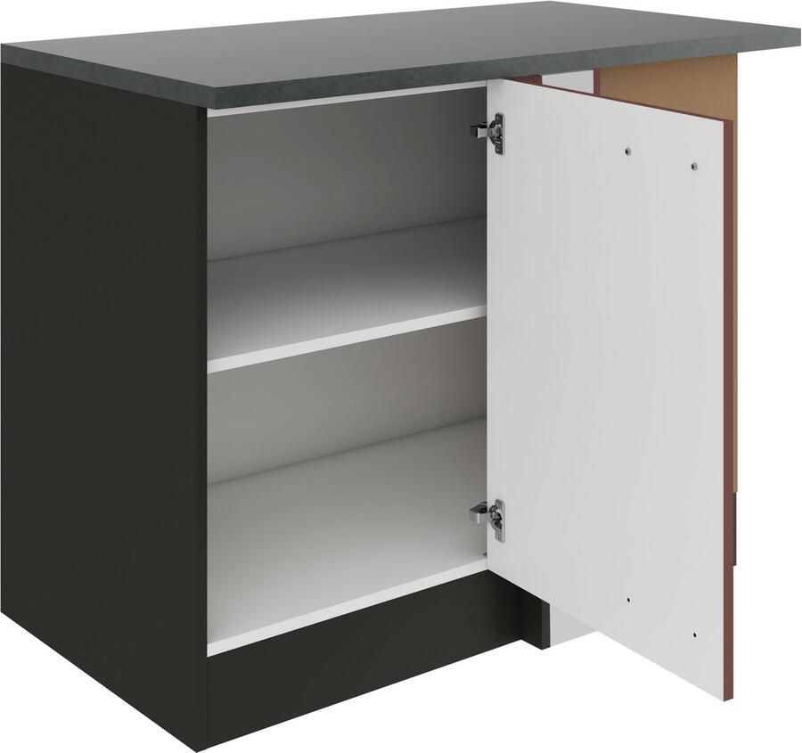 OPTIFIT Hoekonderkast Palma Breedte 100 cm voor verdere inrichting met een vaatwasser