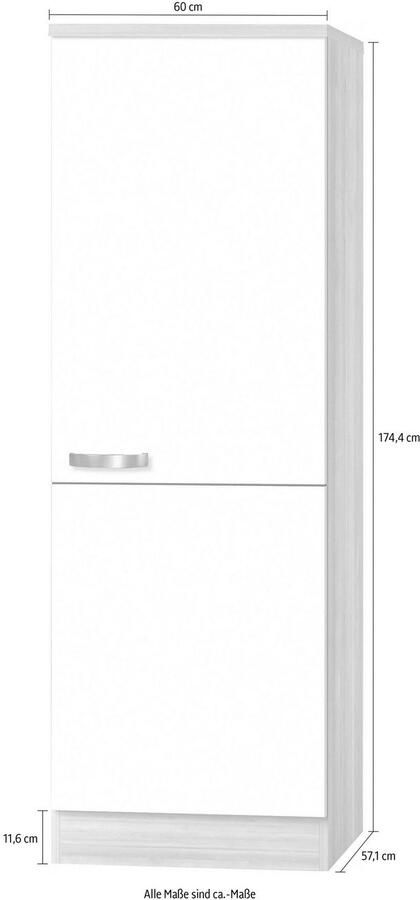 OPTIFIT Hoge kast Faro met metalen greep breedte 60 cm