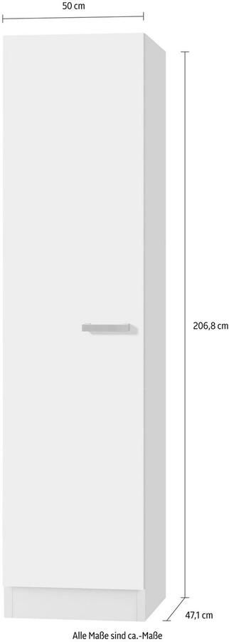 OPTIFIT Hoge kast Odense 50 cm breed 47 cm diep 207 cm hoog voor veel bergruimte