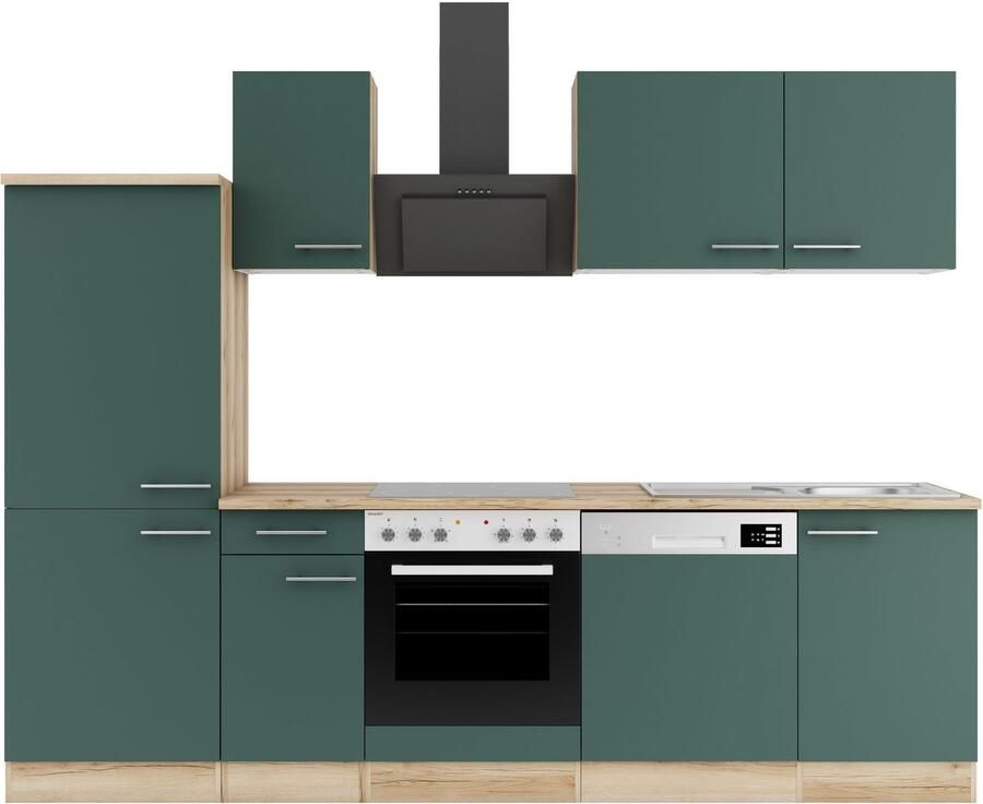 OPTIFIT Keuken Bella Breedte 210 cm optioneel met elektrische apparaten