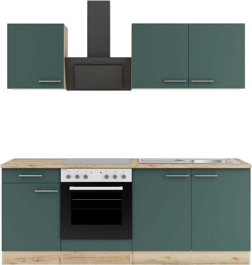 OPTIFIT Keuken Bella Breedte 210 cm optioneel met elektrische apparaten