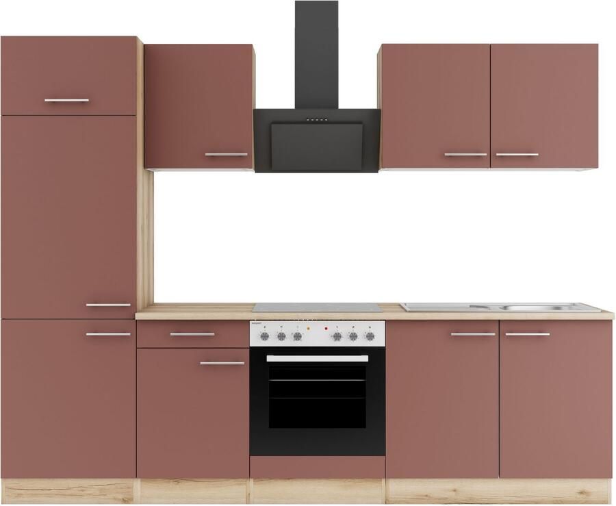OPTIFIT Keuken Bella Breedte 210 cm optioneel met elektrische apparaten