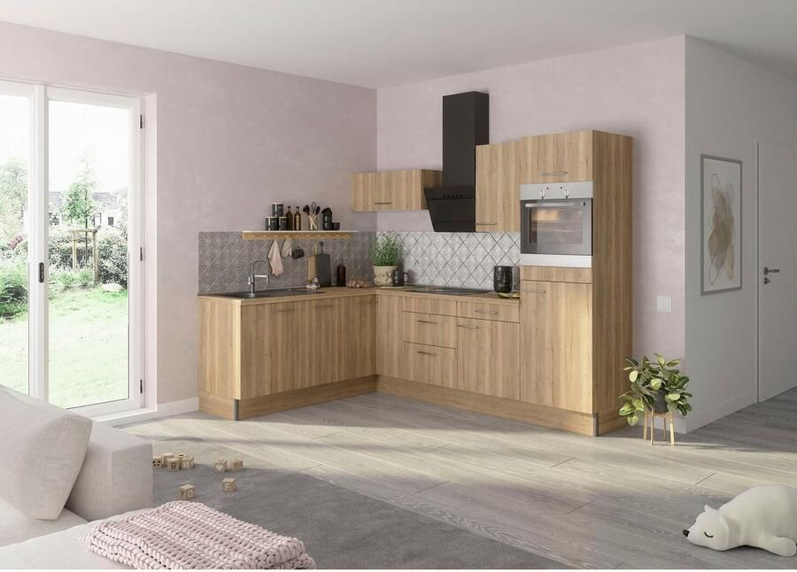 OPTIFIT Keuken Klara 200 x 270 cm breed optioneel met elektrische apparaten