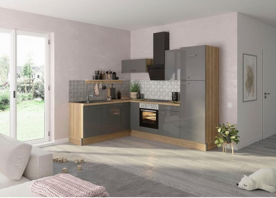 OPTIFIT Keuken Klara 200 x 270 cm breed optioneel met elektrische apparaten