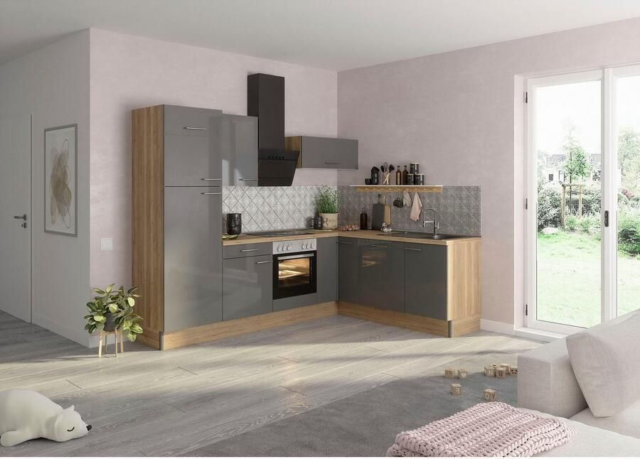 OPTIFIT Keuken Klara 270 x 200 cm breed optioneel met elektrische apparaten