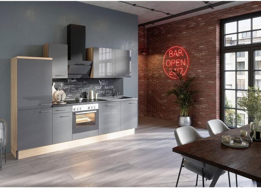 OPTIFIT Keuken Klara Breedte 270 cm optioneel met elektrische apparaten