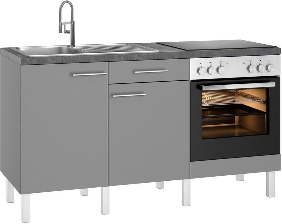 OPTIFIT Keuken Lilly Breedte 160 cm optioneel met elektrische apparaten