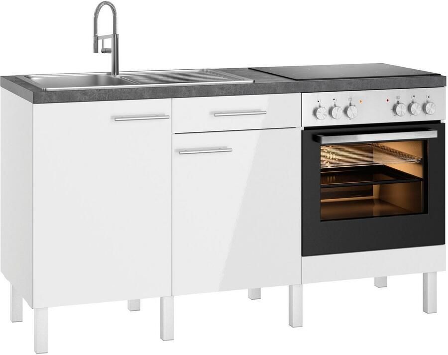 OPTIFIT Keuken Lilly Breedte 160 cm optioneel met elektrische apparaten