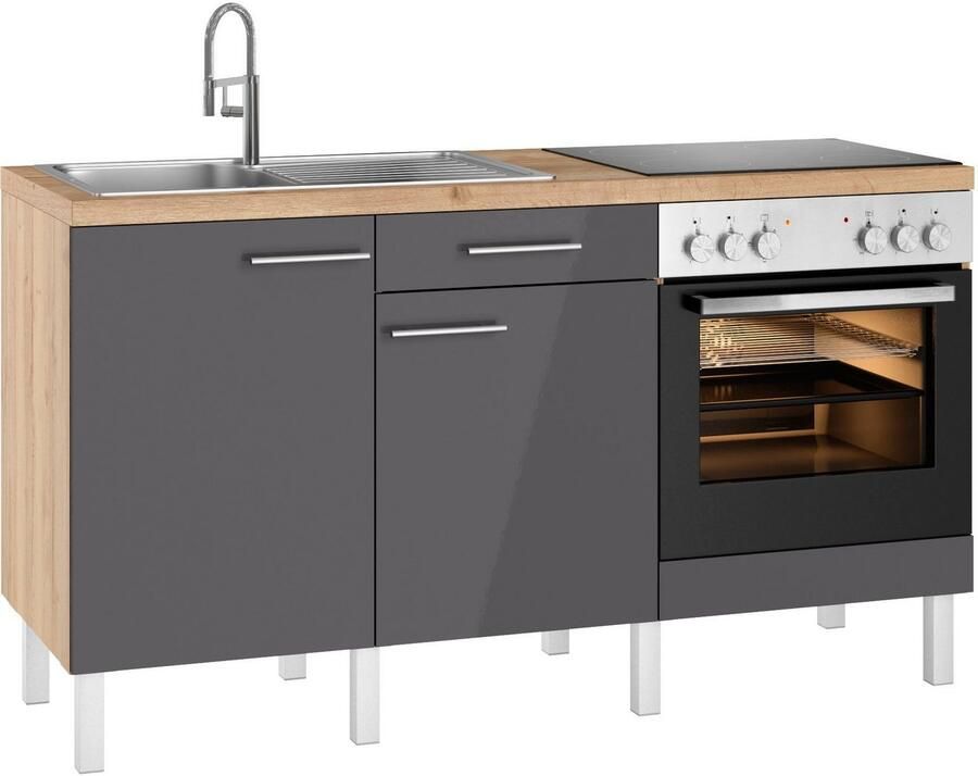 OPTIFIT Keuken Lilly Breedte 160 cm optioneel met elektrische apparaten