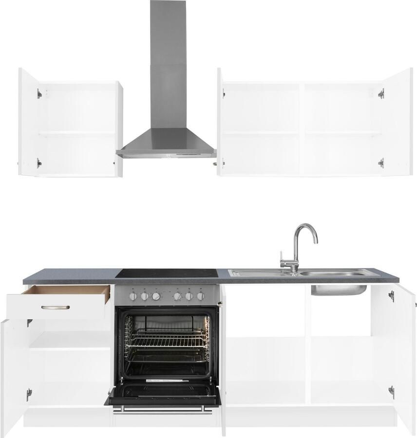 OPTIFIT Keukenblok Parare zonder elektrische apparaten breedte 210 cm