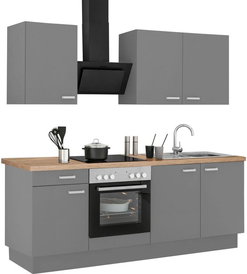 OPTIFIT Keukenblok Parma zonder elektrische apparaten breedte 210 cm