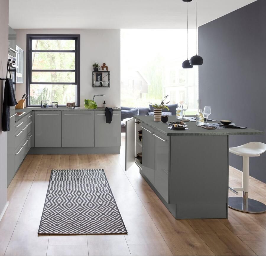 OPTIFIT Kookeiland met balie Bern breedte 160 cm