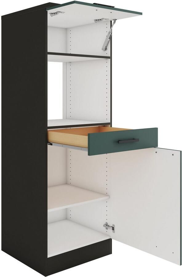 OPTIFIT Magnetronombouwkast Palma Breedte 60 cm niche-afmetingen voor magnetron B D H 56 7 55 5 44 8 cm