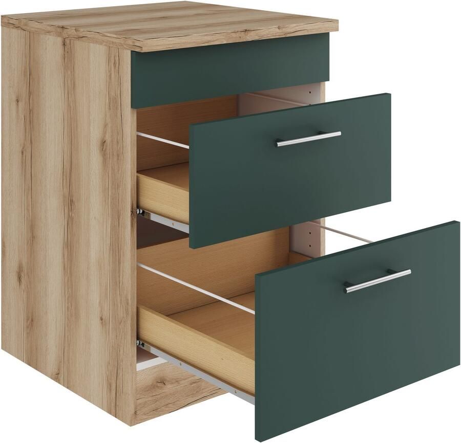 OPTIFIT Ombouwkast voor fornuis Bella Breedte 60 cm voor kookplaten 2 uittrekken