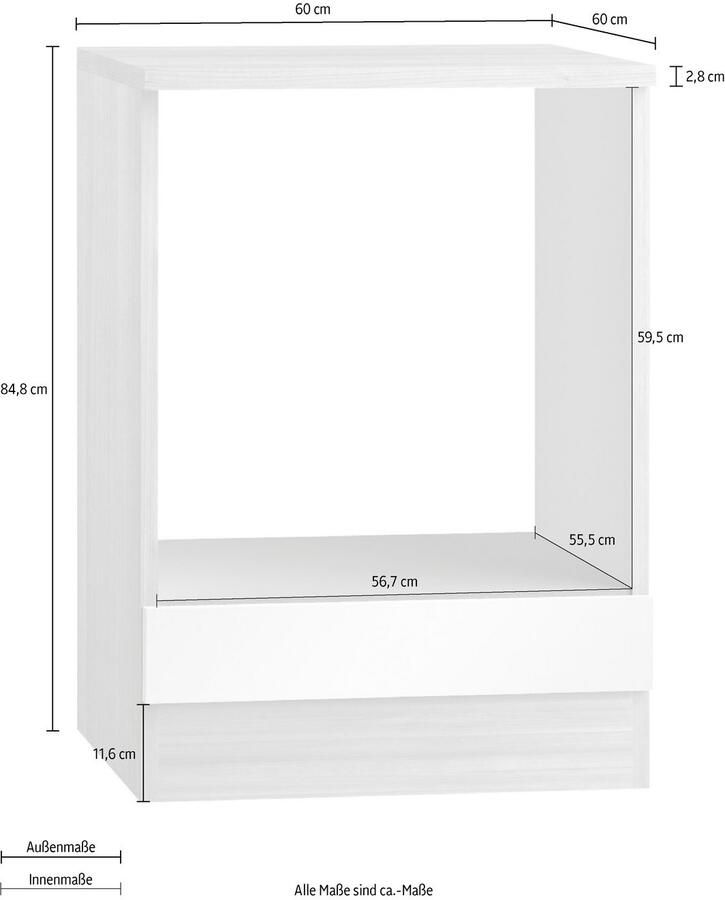 OPTIFIT Ombouwkast voor oven Faro breedte 60 cm