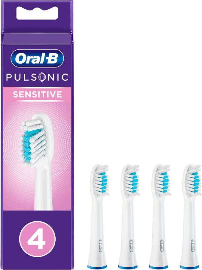 Braun oral-b opzetborstels pulsonic sensitive 4 stuks