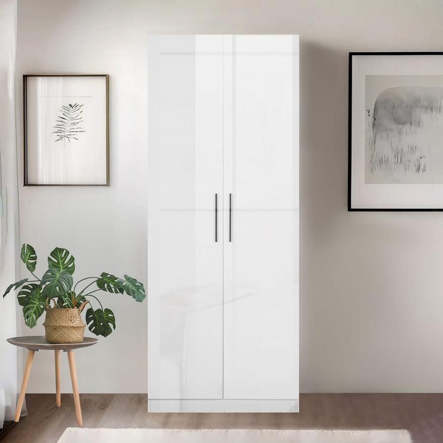 OTTO Kledingkast Sylt slaapkamerkast garderobe kast bestseller hoogglans Draai-deur kast met perfecte binneninrichting breedte 800 cm