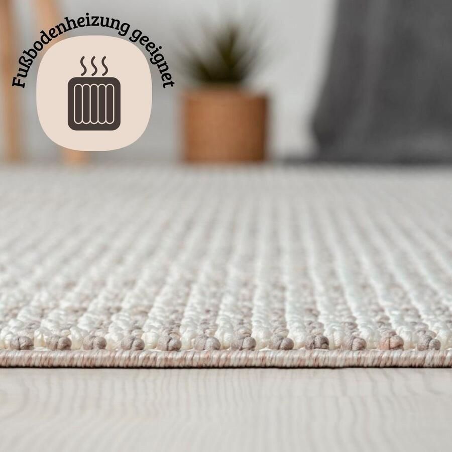 OTTO Vloerkleed Vals Uni-kleuren gemêleerd sisal-look ook in rond verkrijgbaar met franjes