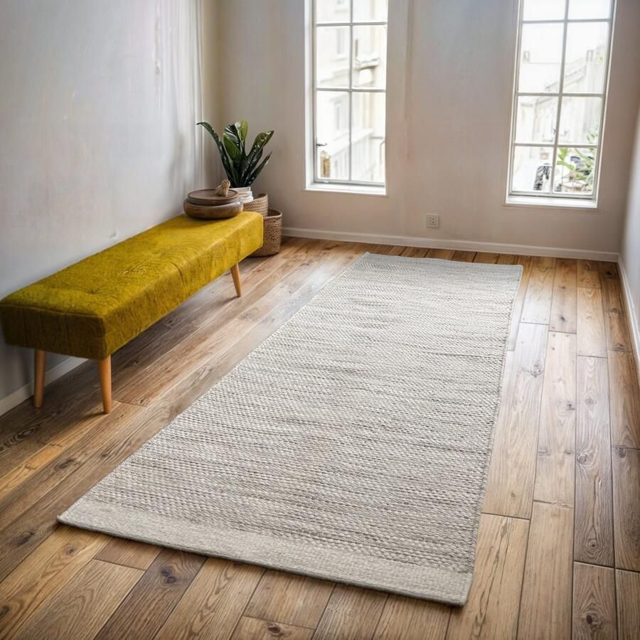 OTTO Wollen kleed Woolscape Omkeerbaar tapijt handgeweven kwaliteit gemêleerd 100% wol woonkamer