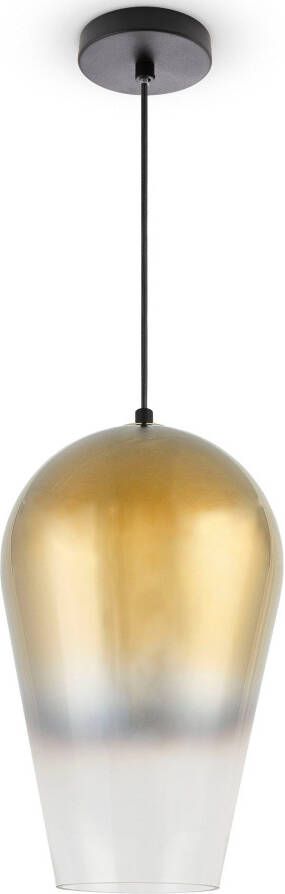 Paco Home Hanglamp Dalia Eettafel glas lampenkap hanglamp woonkamer modern E27