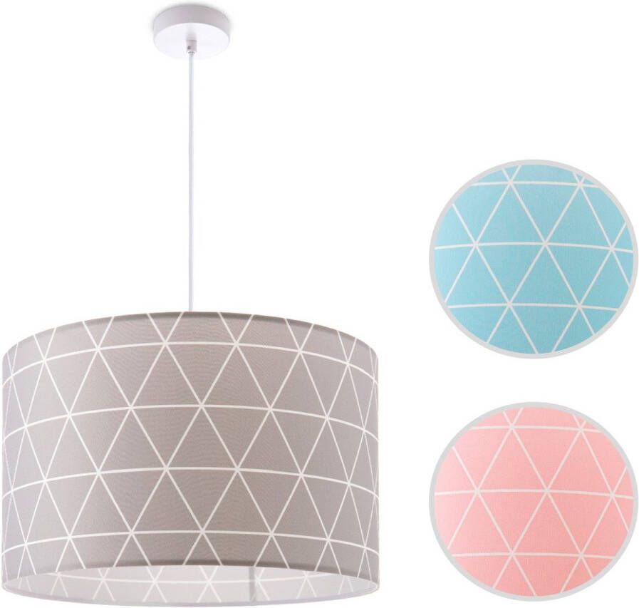 Paco Home Hanglamp Stella 401 Plafondlamp woonkamer slaapkamer hanglamp Scandi ruiten E27