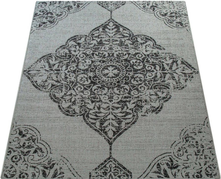 Paco Home Loper Coco 204 Tapijtloper ruitmotief vintage-design geschikt voor buiten