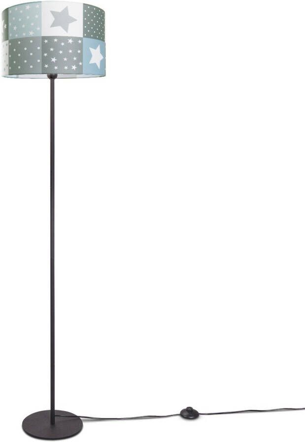 Paco Home Staande lamp Cosmo 345 Kinderlamp LED kinderkamer lamp sterren-motief vloerlamp E27