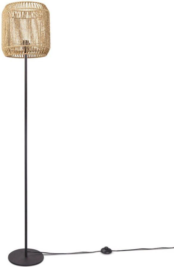 Paco Home Staande lamp Pedro moderne led lamp in boho-look woonkamer slaapkamer fitting e27