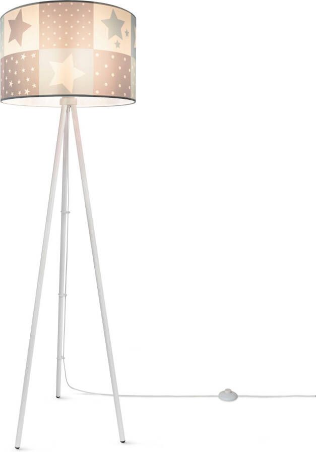 Paco Home Staande lamp Trina Cosmo Kinderlamp LED kinderkamer lamp sterren-motief vloerlamp E27