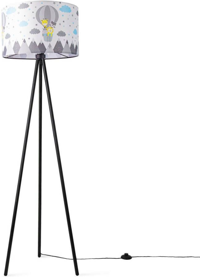 Paco Home Staande lamp Trina Cosmo Lamp kinderkamer kindlamp babykamer E27 luchtballon dieren