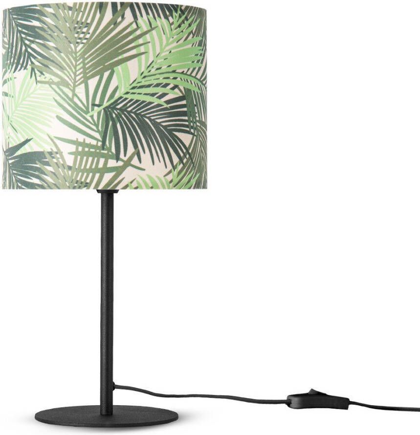 Paco Home Tafellamp Oostende 534 Leeslamp nachtlamp kind schrijven lampenkap jungle