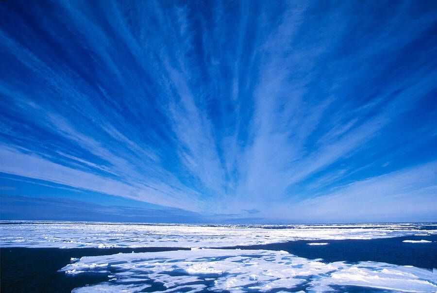 Papermoon Fotobehang Arctische hemel Vliesbehang eersteklas digitale print