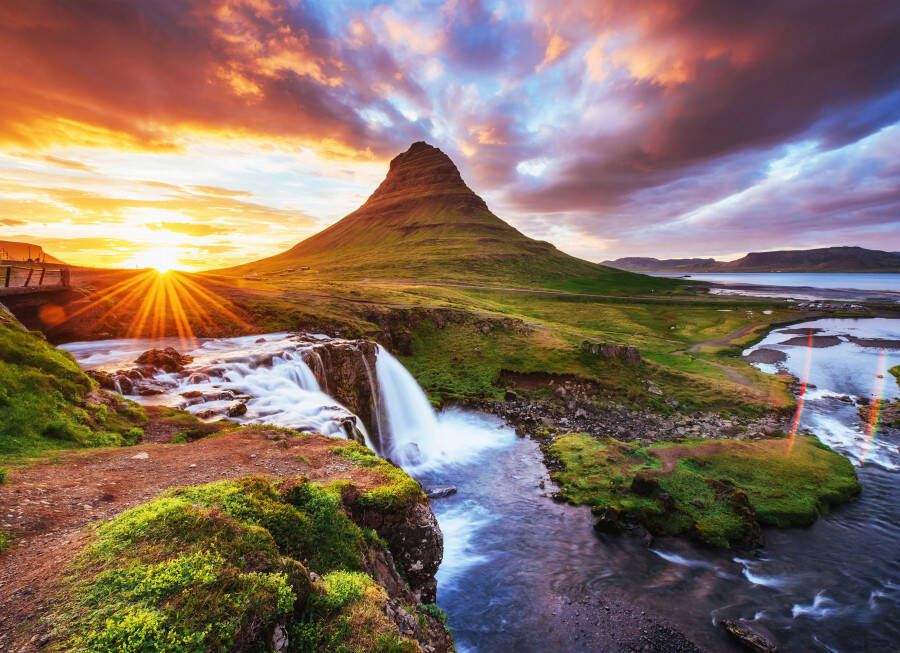 Papermoon Fotobehang Kirkjufel Waterfalls Iceland
