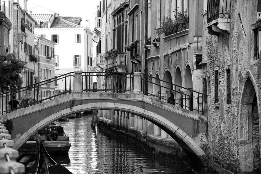 Papermoon Fotobehang Venetië brug Vliesbehang eersteklas digitale print