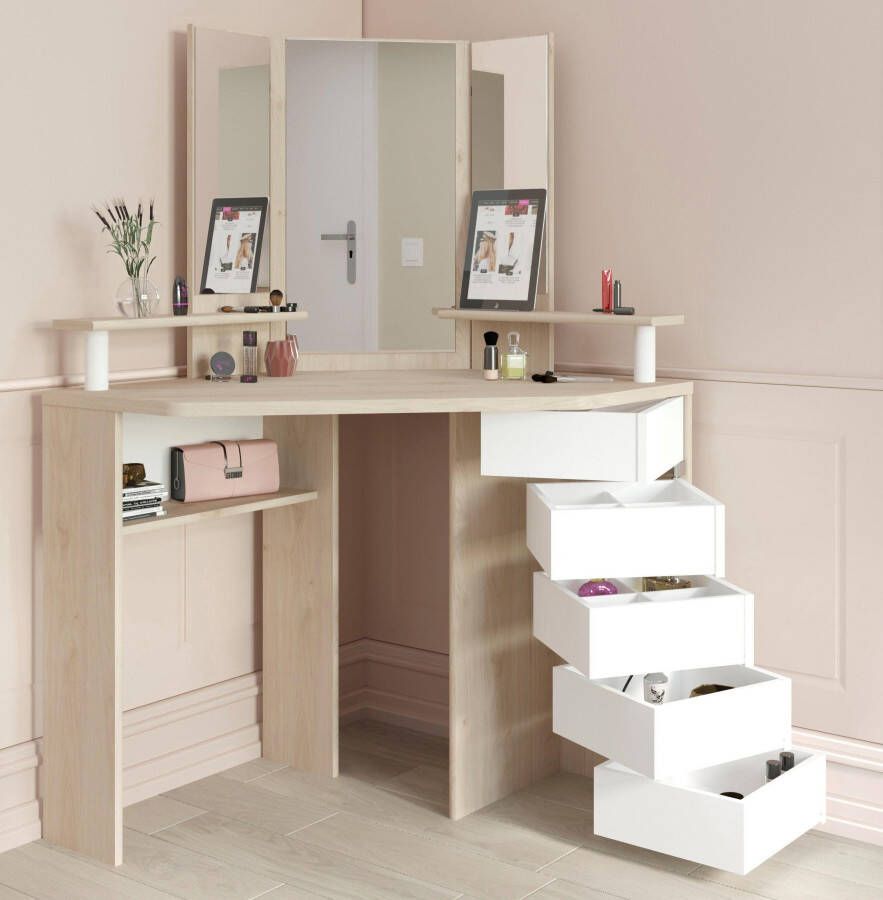 Actona Kaptafel Sweet eikenkleur 142x113 5x61 cm Leen Bakker